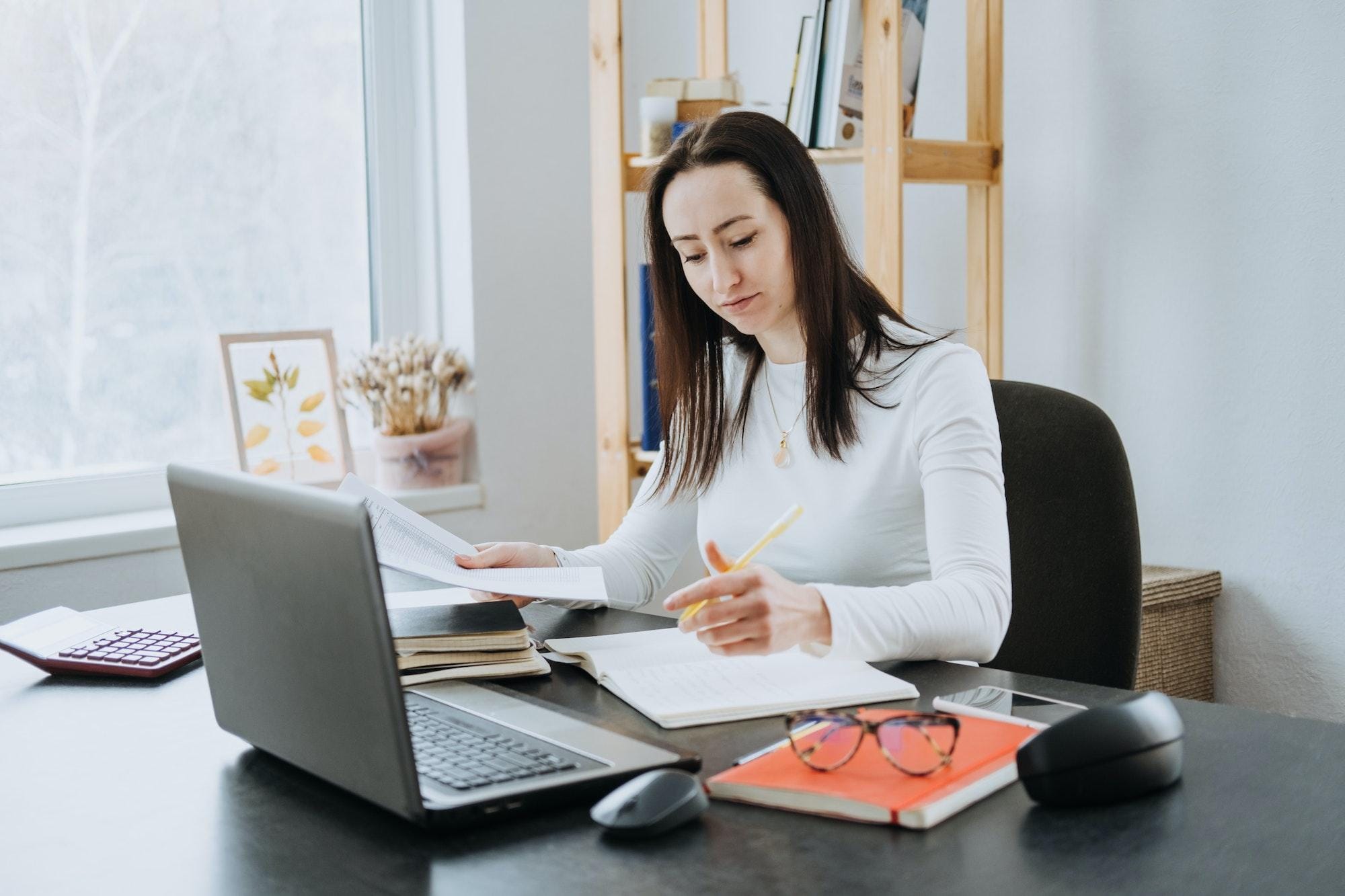 Remote Accounting Finance Jobs. Online Accounting Solution. Candid portrait of female accountant